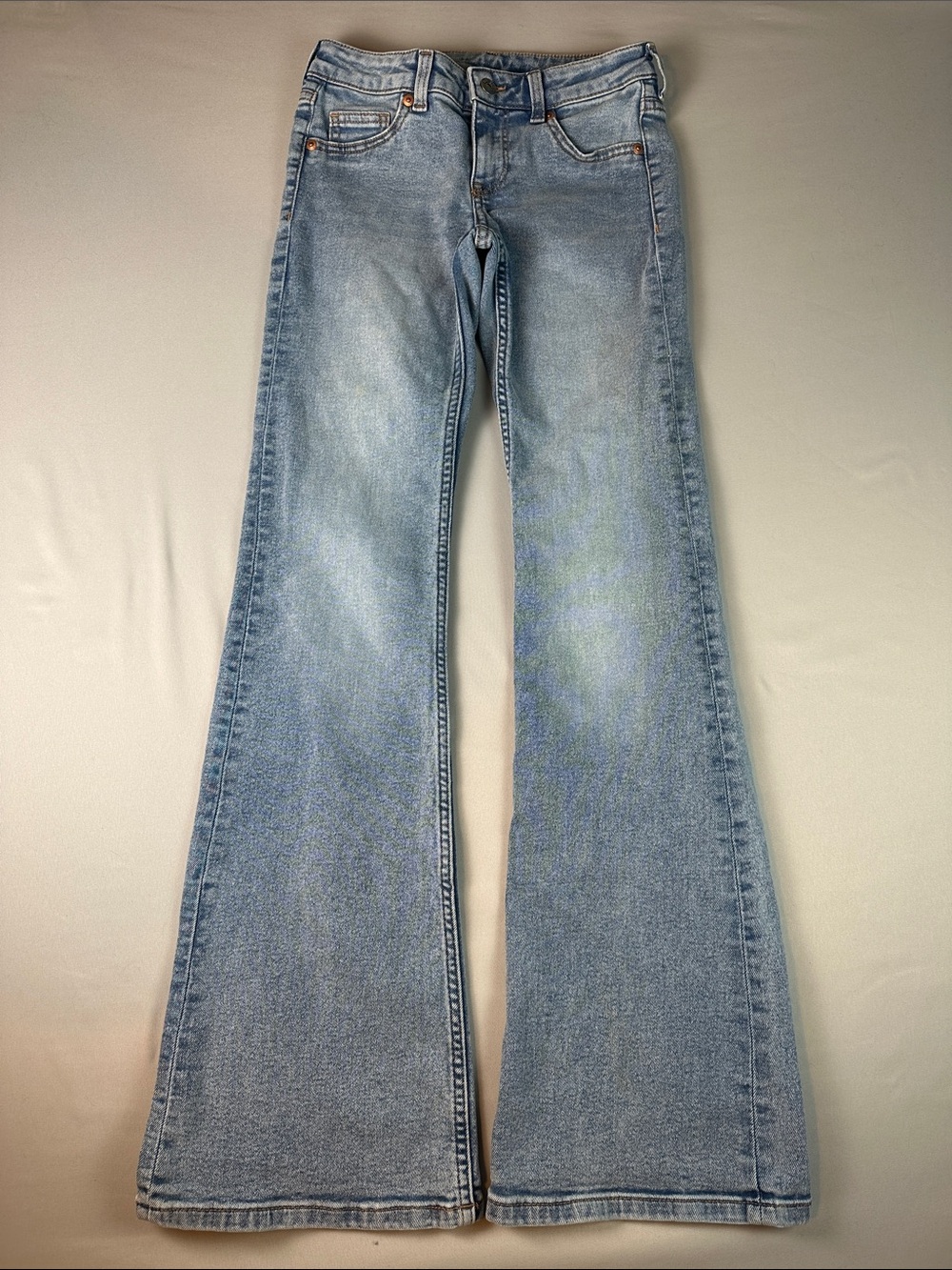 H&M Divided Light Blue Wide Leg Women's Jeans Size 2 - Picture 3 of 8